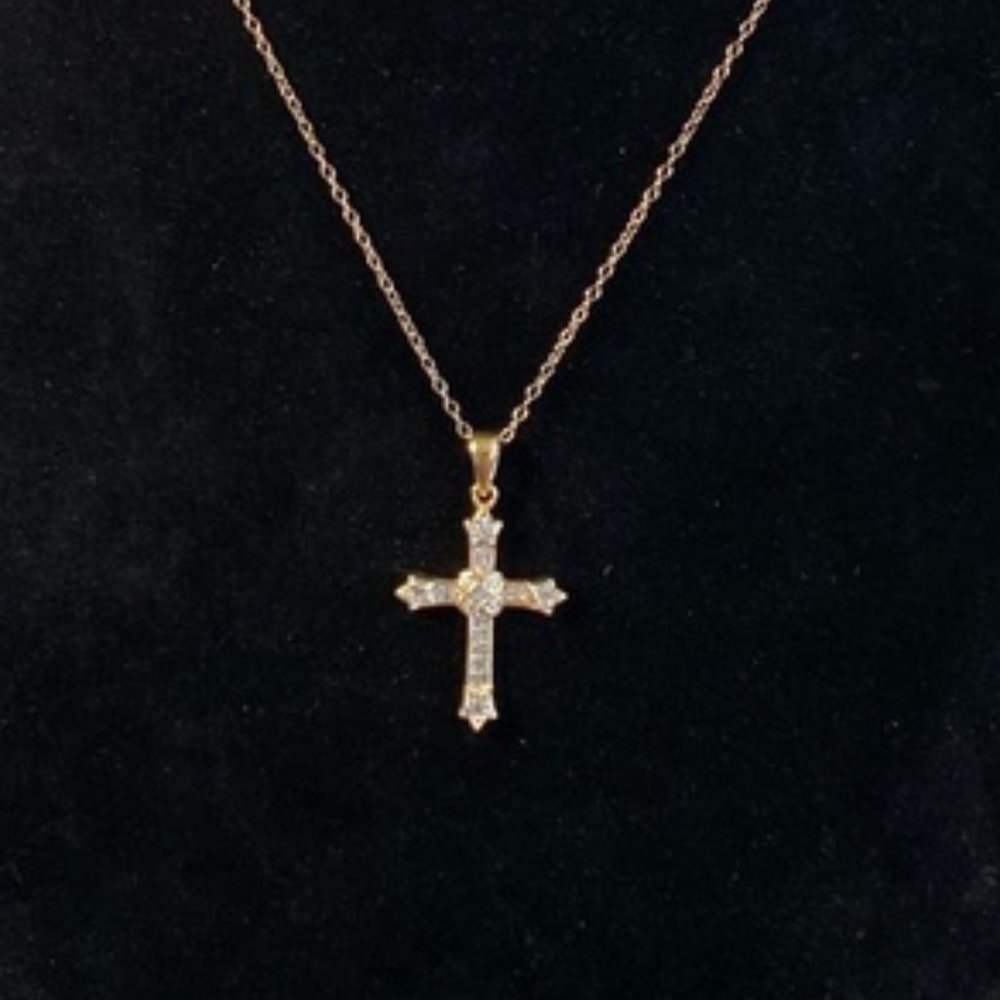 Vintage Vermeil & Diamond Cross - Robert Seeman